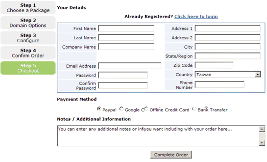 step 4. checkout